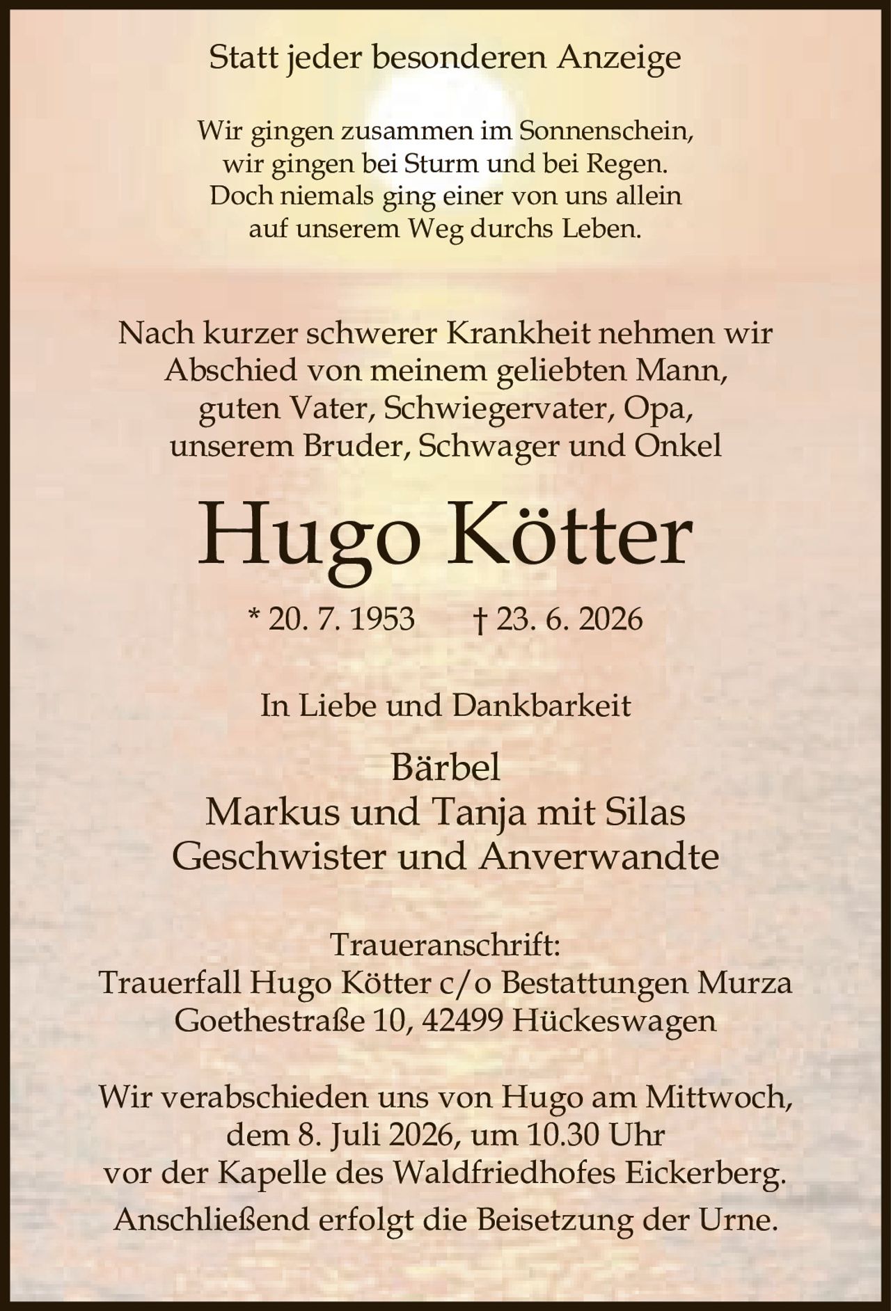 Ankündigung