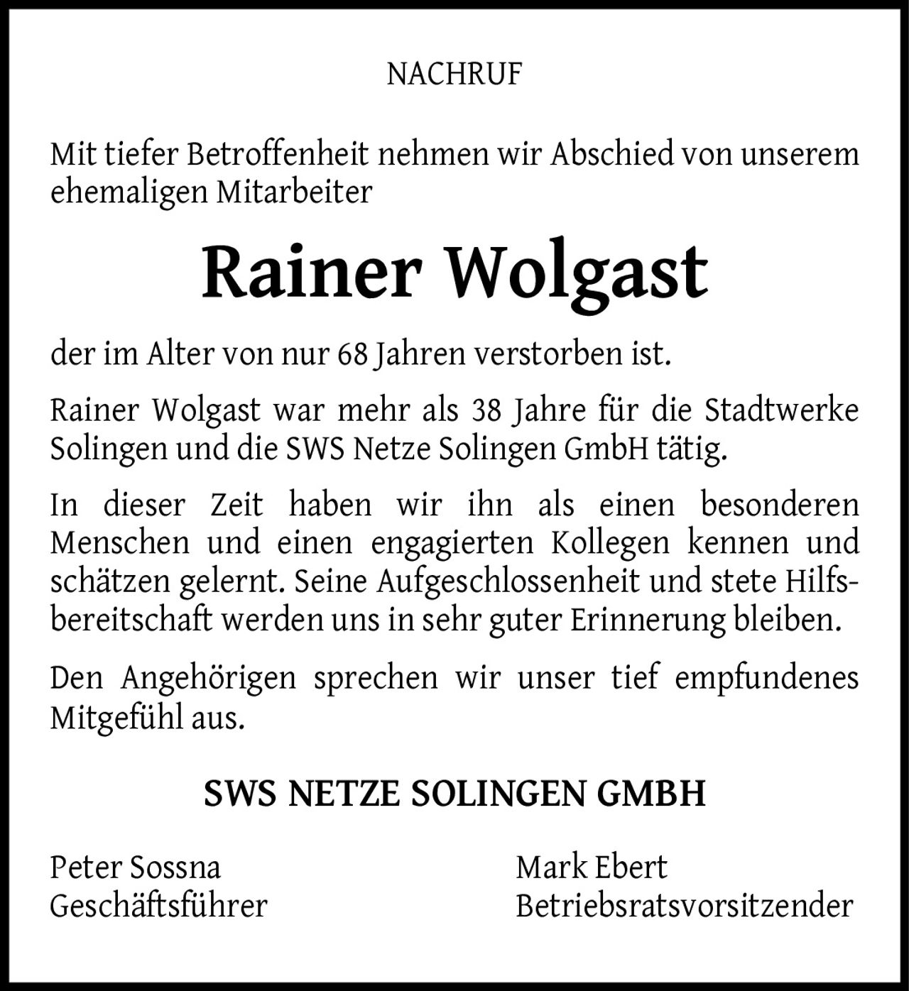 Ankündigung