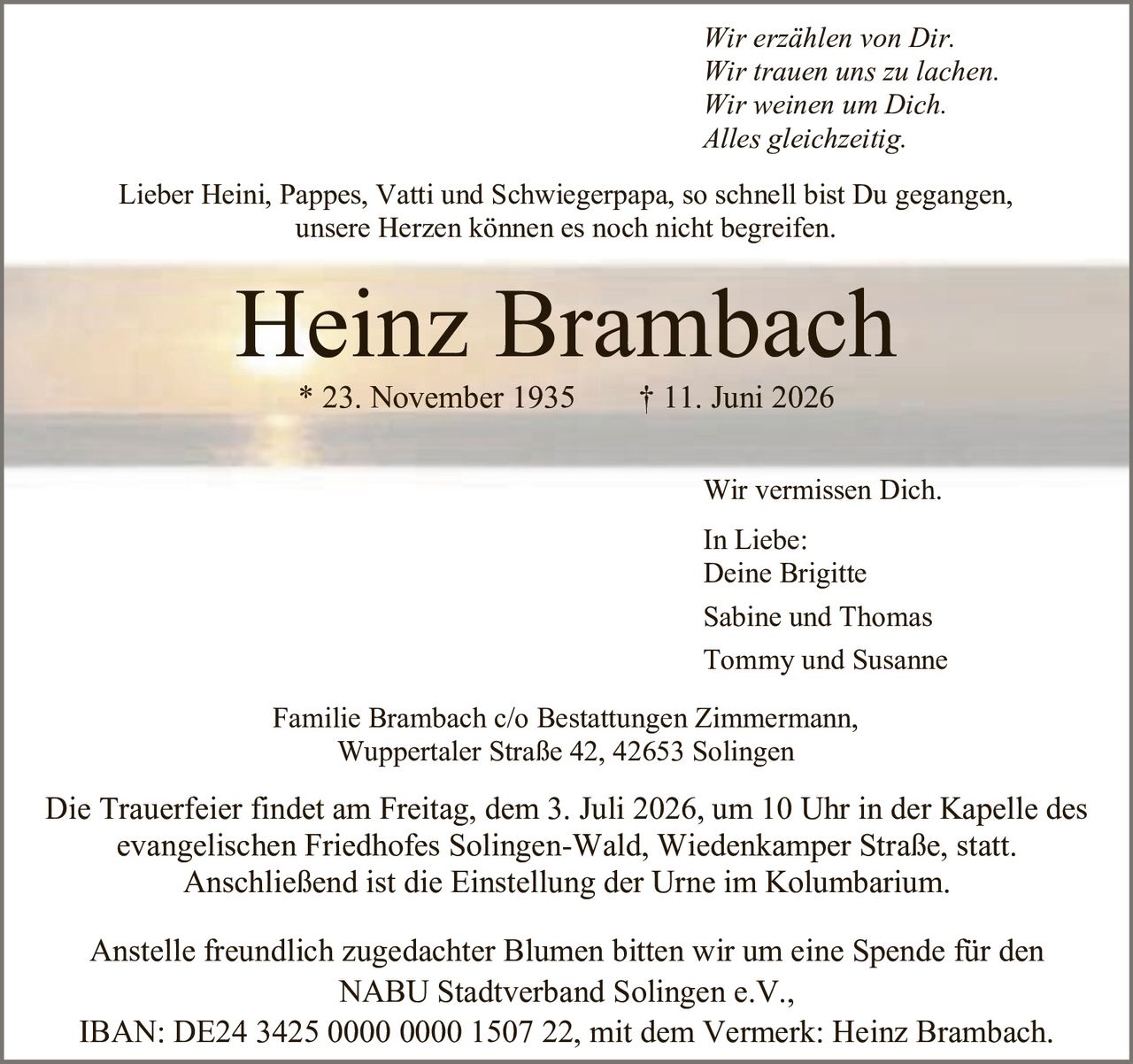 Ankündigung