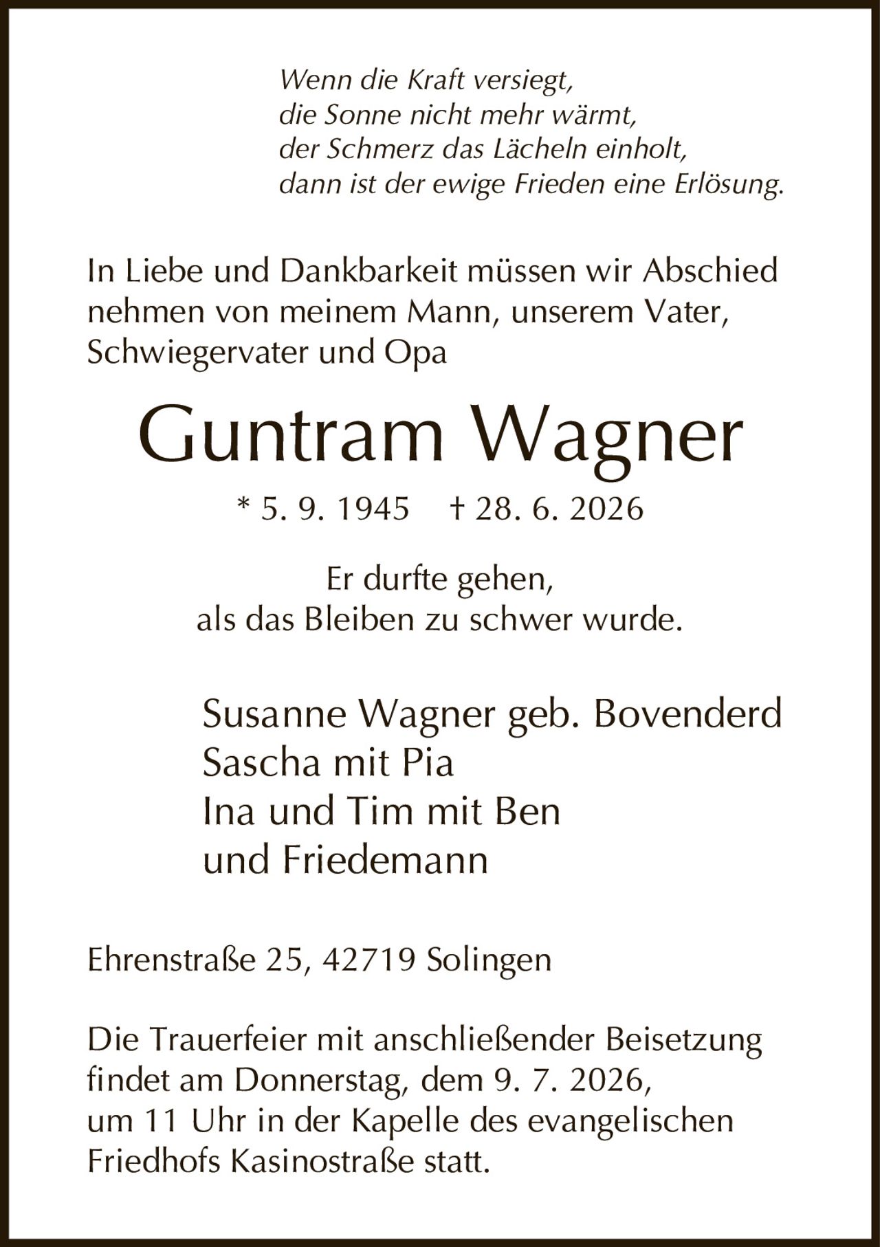 Ankündigung