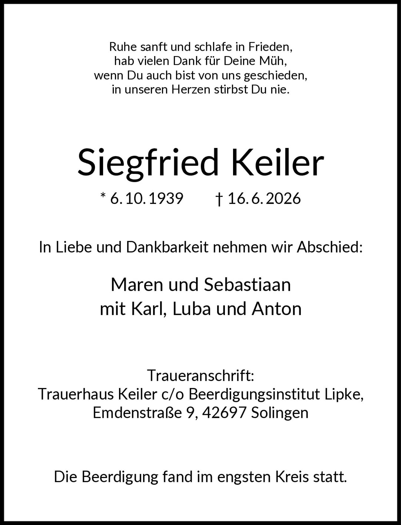 Ankündigung