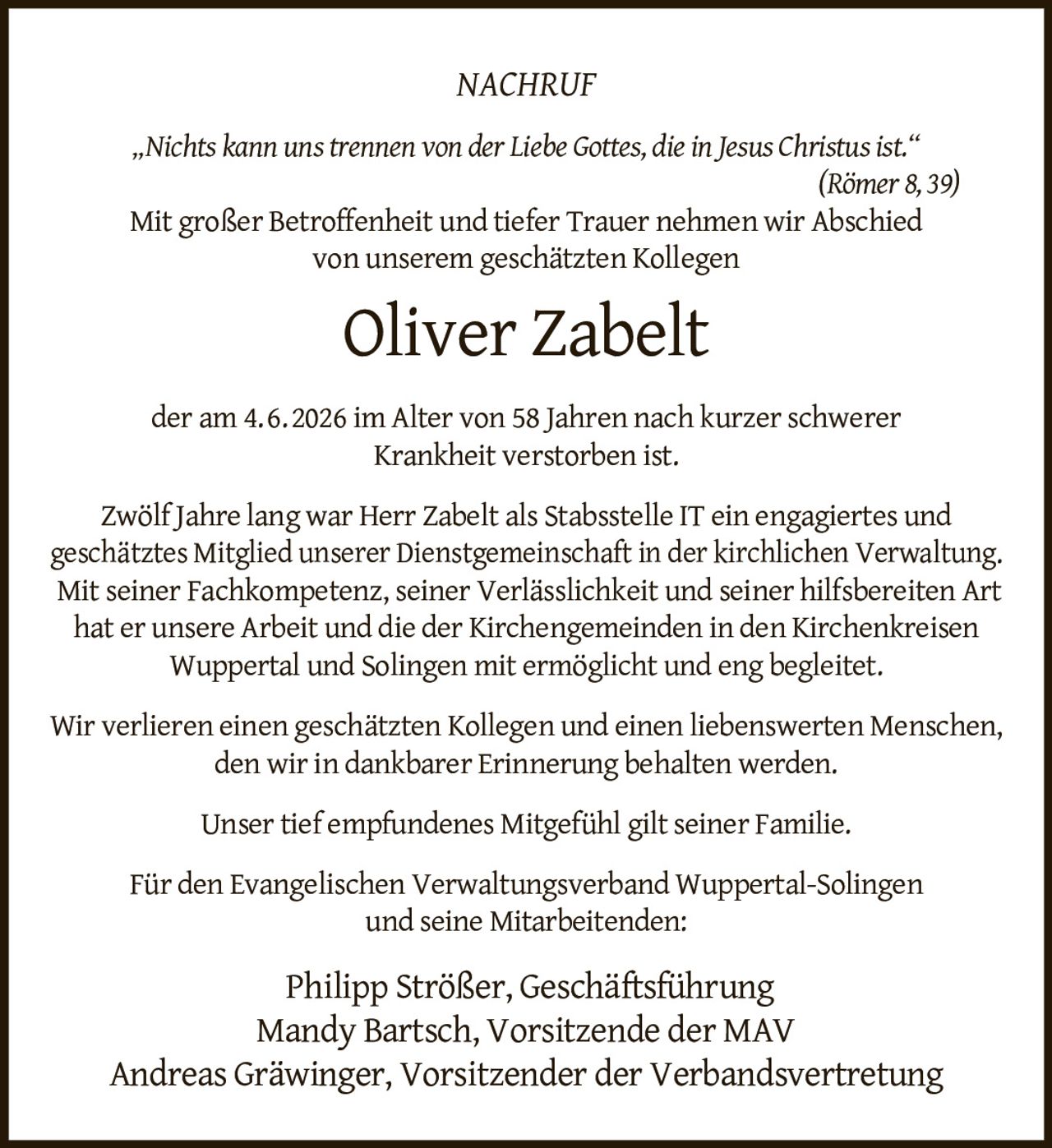Ankündigung