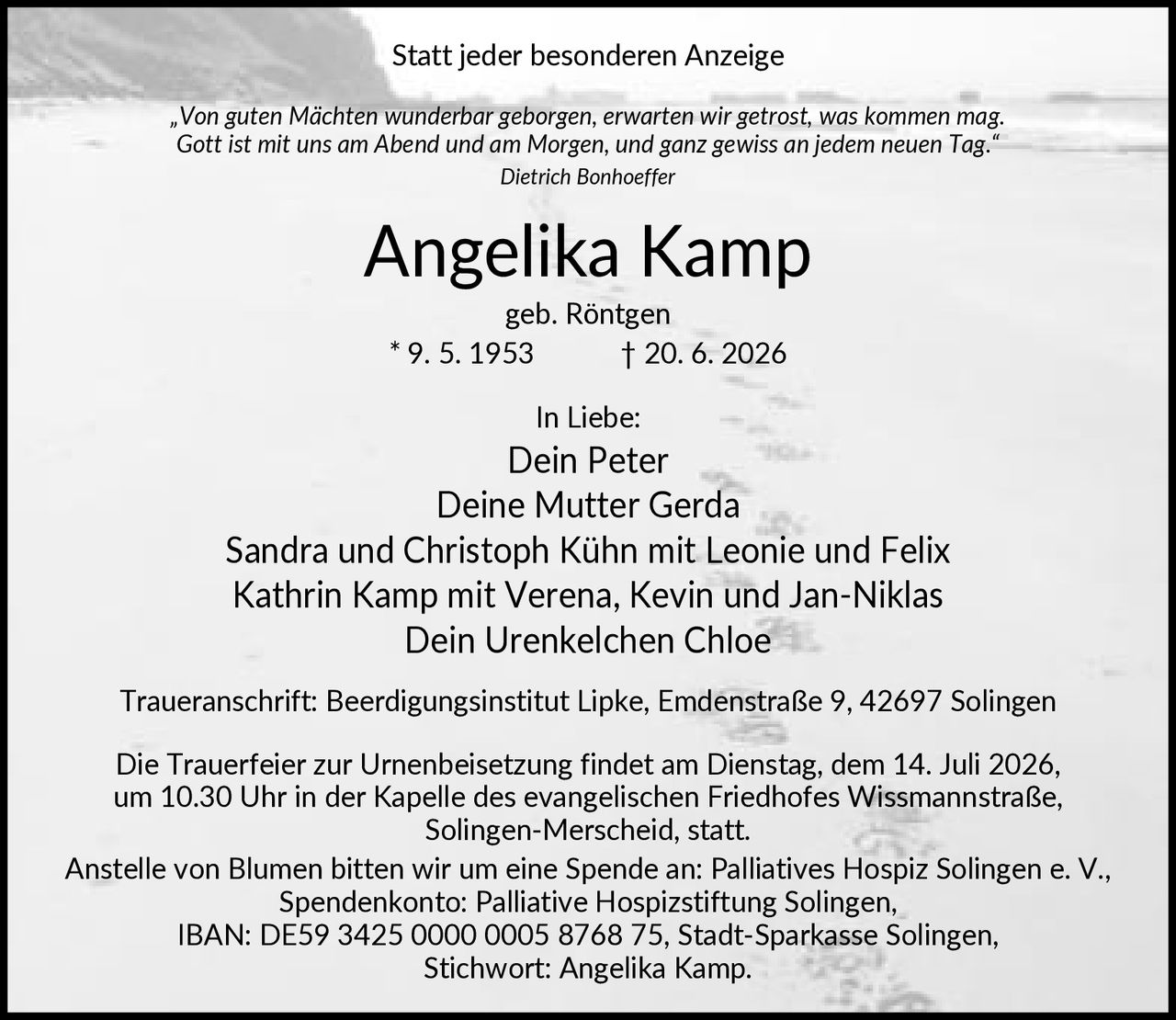 Ankündigung