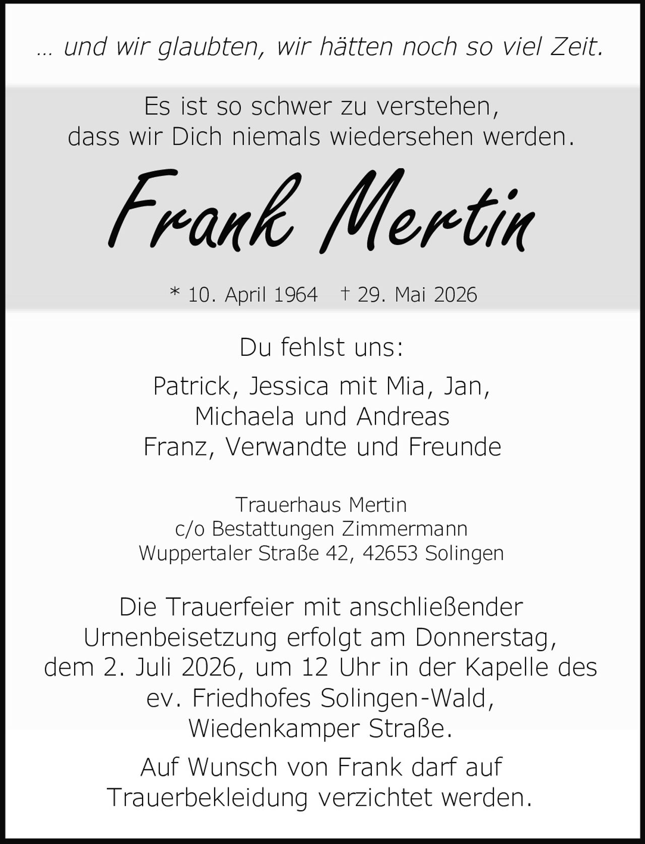 Ankündigung