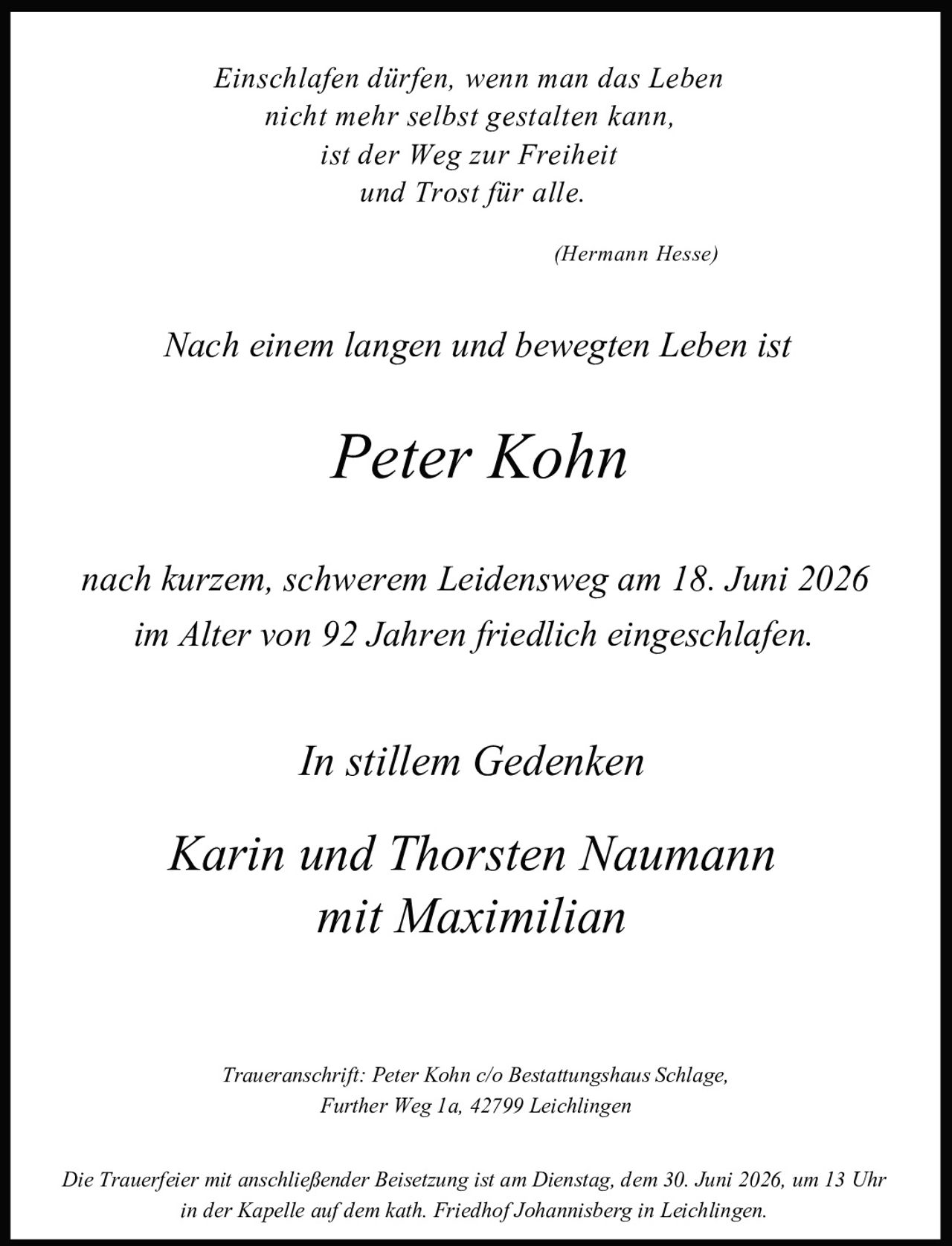 Ankündigung