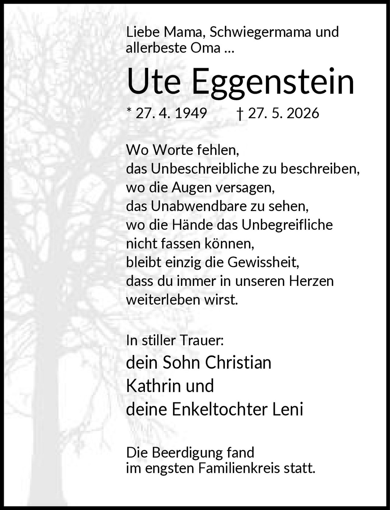 Ankündigung
