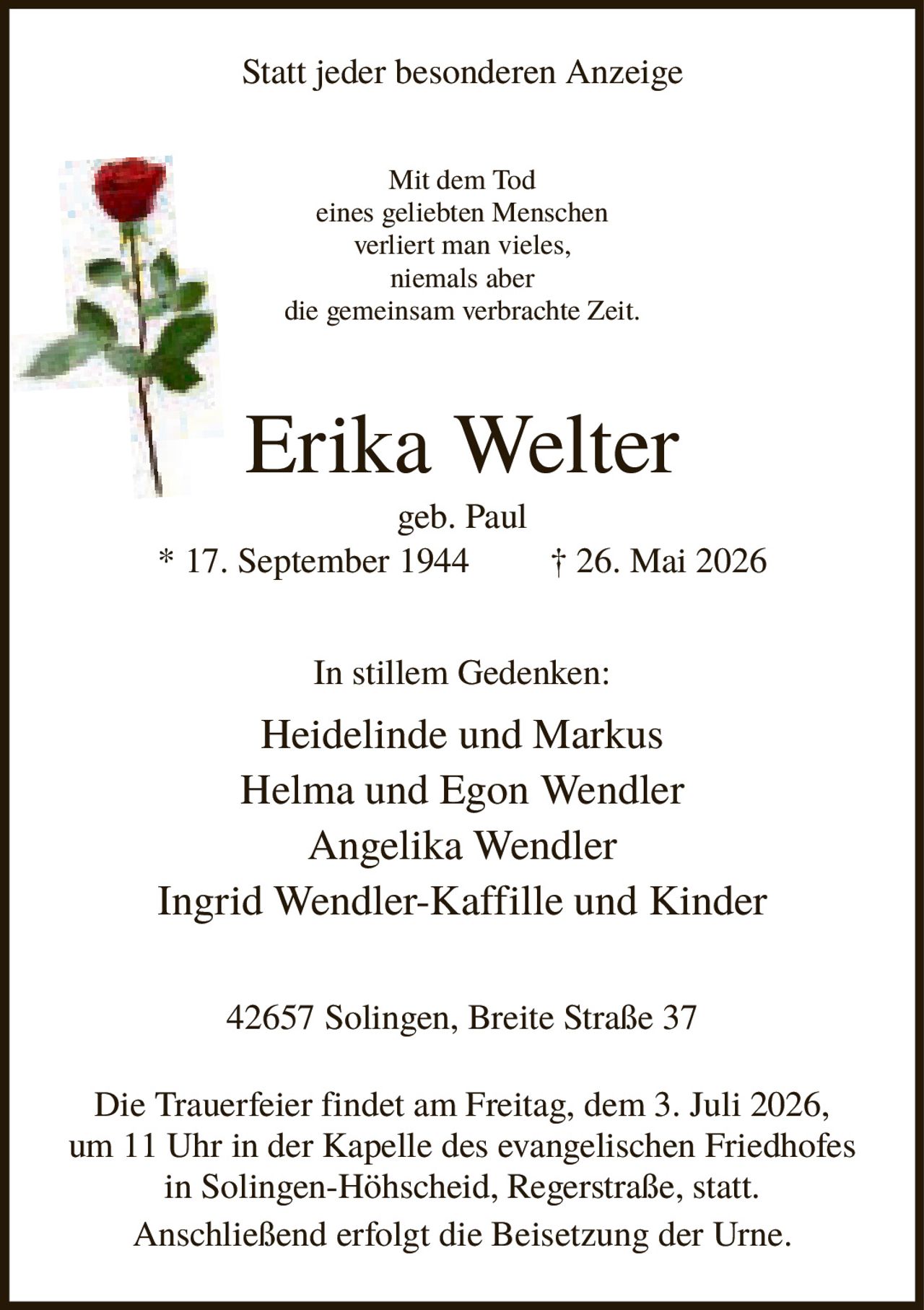 Ankündigung