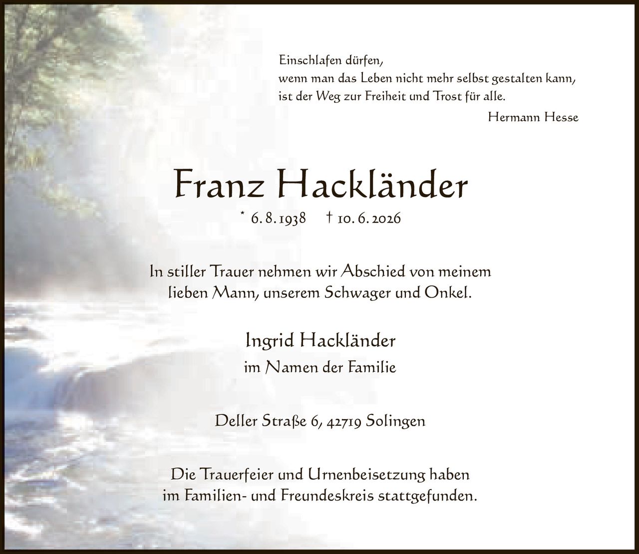 Ankündigung