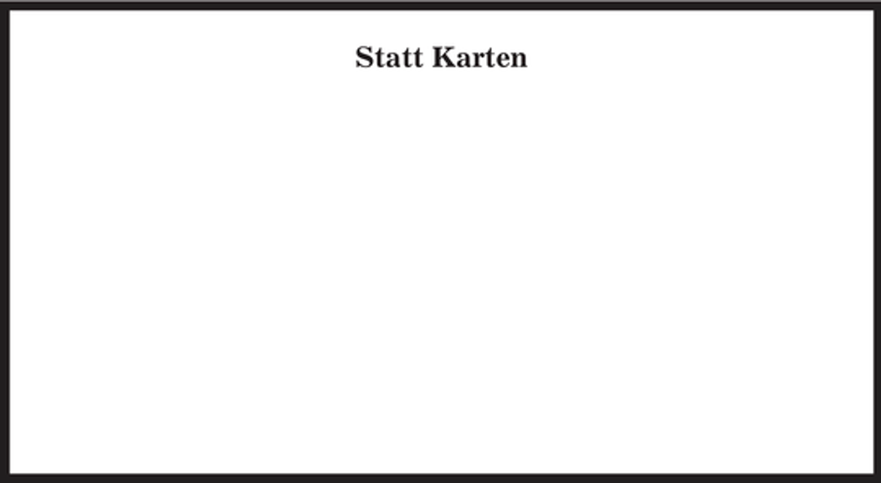 <p>Statt Karten</p>