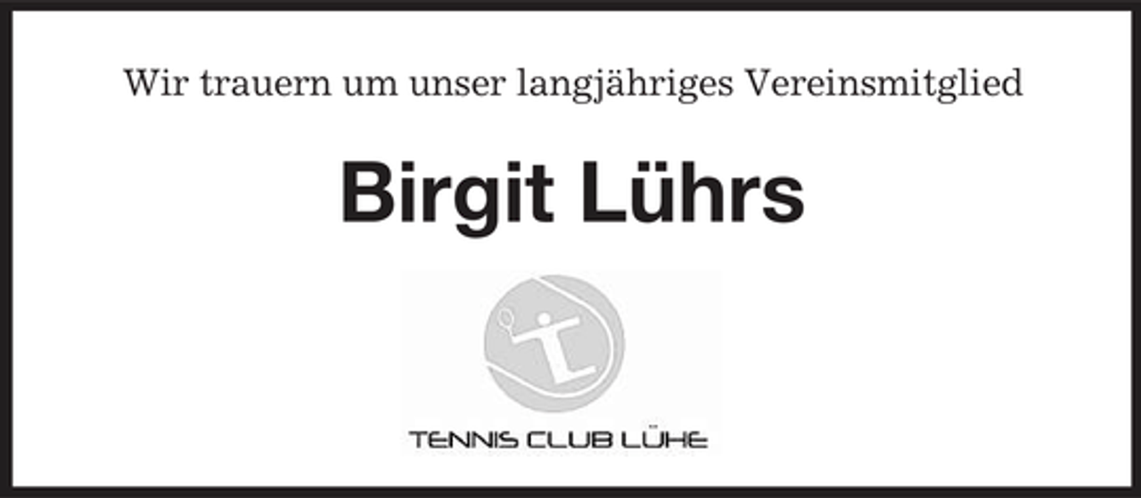 <p>Wir trauern um unser langjähriges Vereinsmitglied</p><p>Birgit Lührs</p>