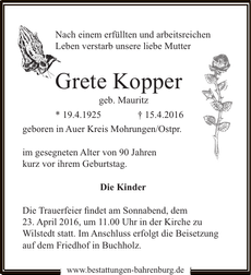 Ankündigung