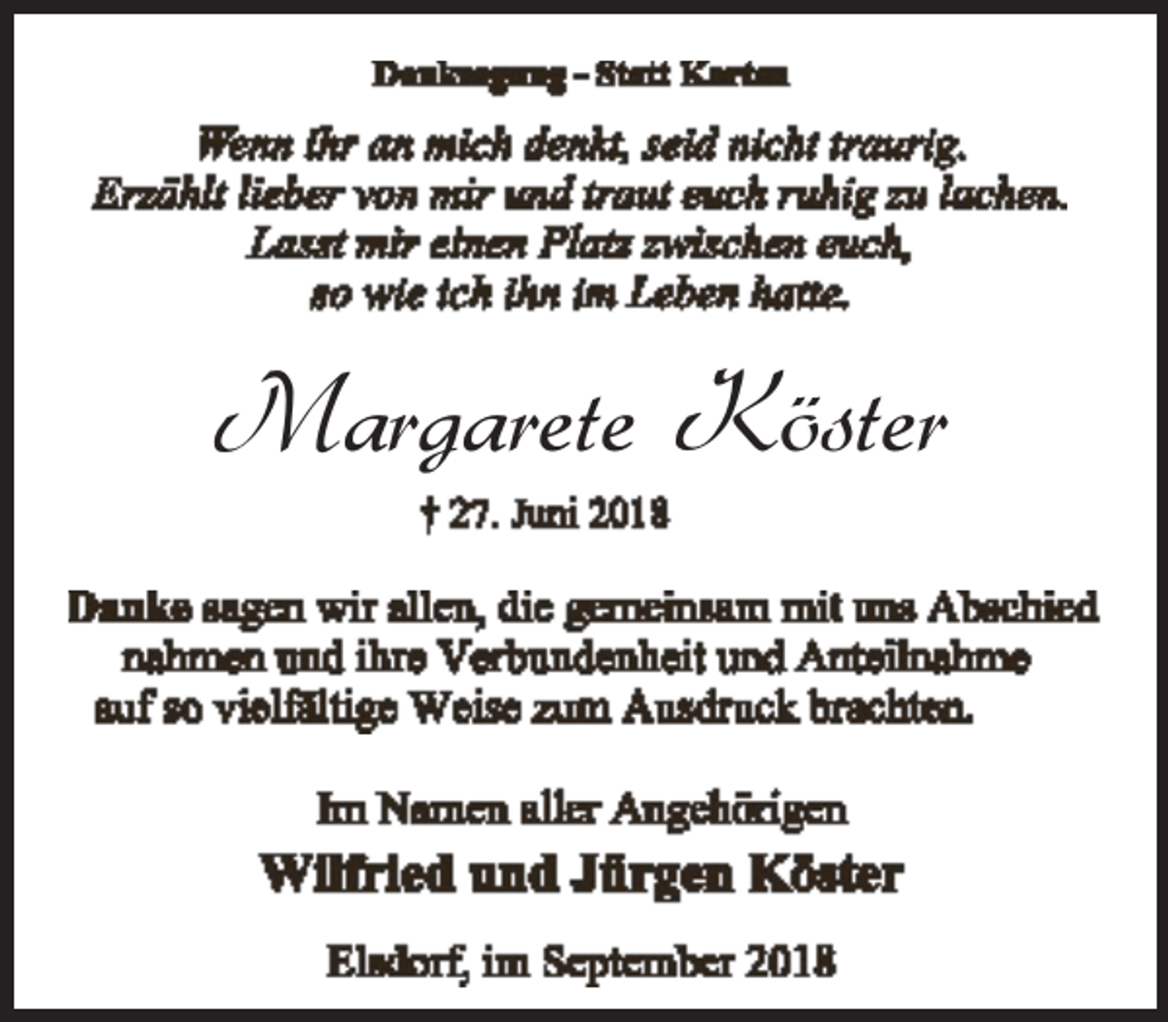 <p>Margarete Köster</p>